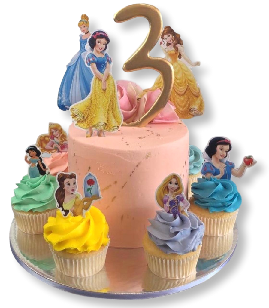 Pastel Princesas con Quecos