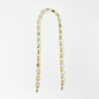 White & Gold Mask Holder