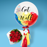 Bundle "Get Well" Globo y Rosas