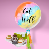 Bundle "Get Well" Globo y 4 Muffins