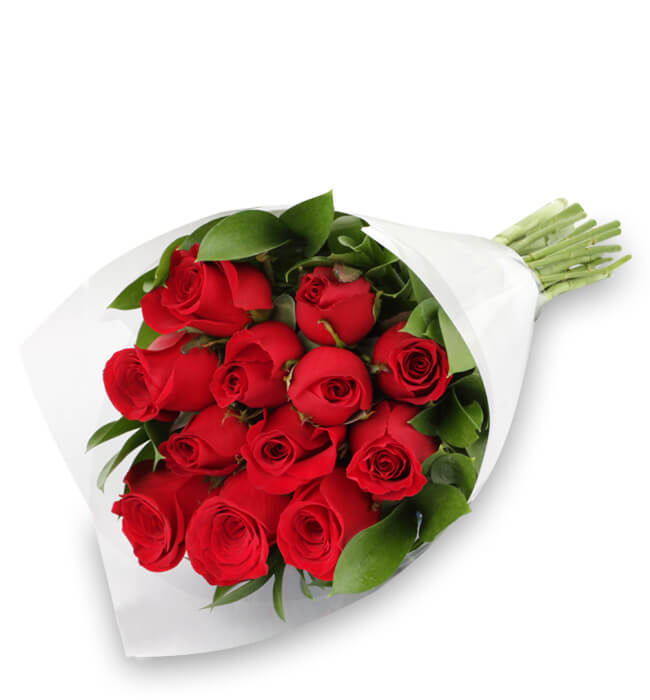Ramo 12 Rosas Rojas - Floristería La Rosa de Oro
