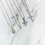 Collares Cruz Plata