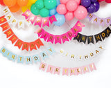 Banner Happy Birthday de Papel