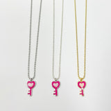 Heart Key Necklace