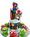 Pastel Mario Bros con Quecos