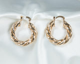 Aretes Satin Hoops