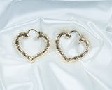 Vintage Heart Hoops